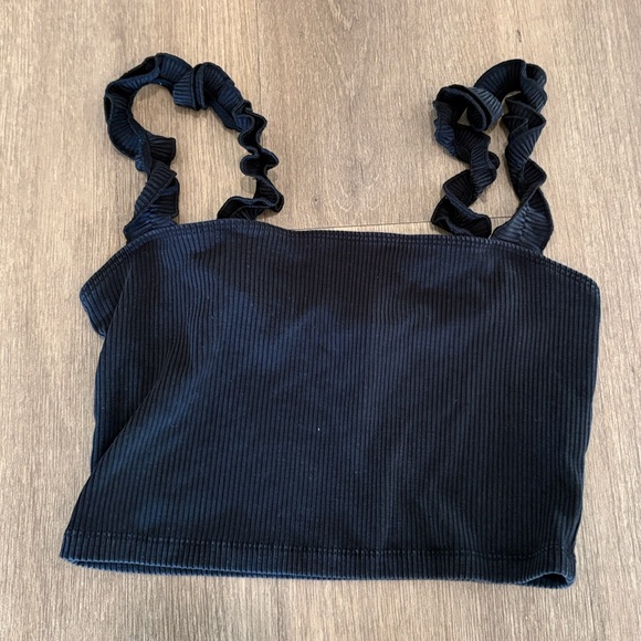 SUNDAY BEST Firecracker Cropped Ribbed Tank - Picture 5 of 6